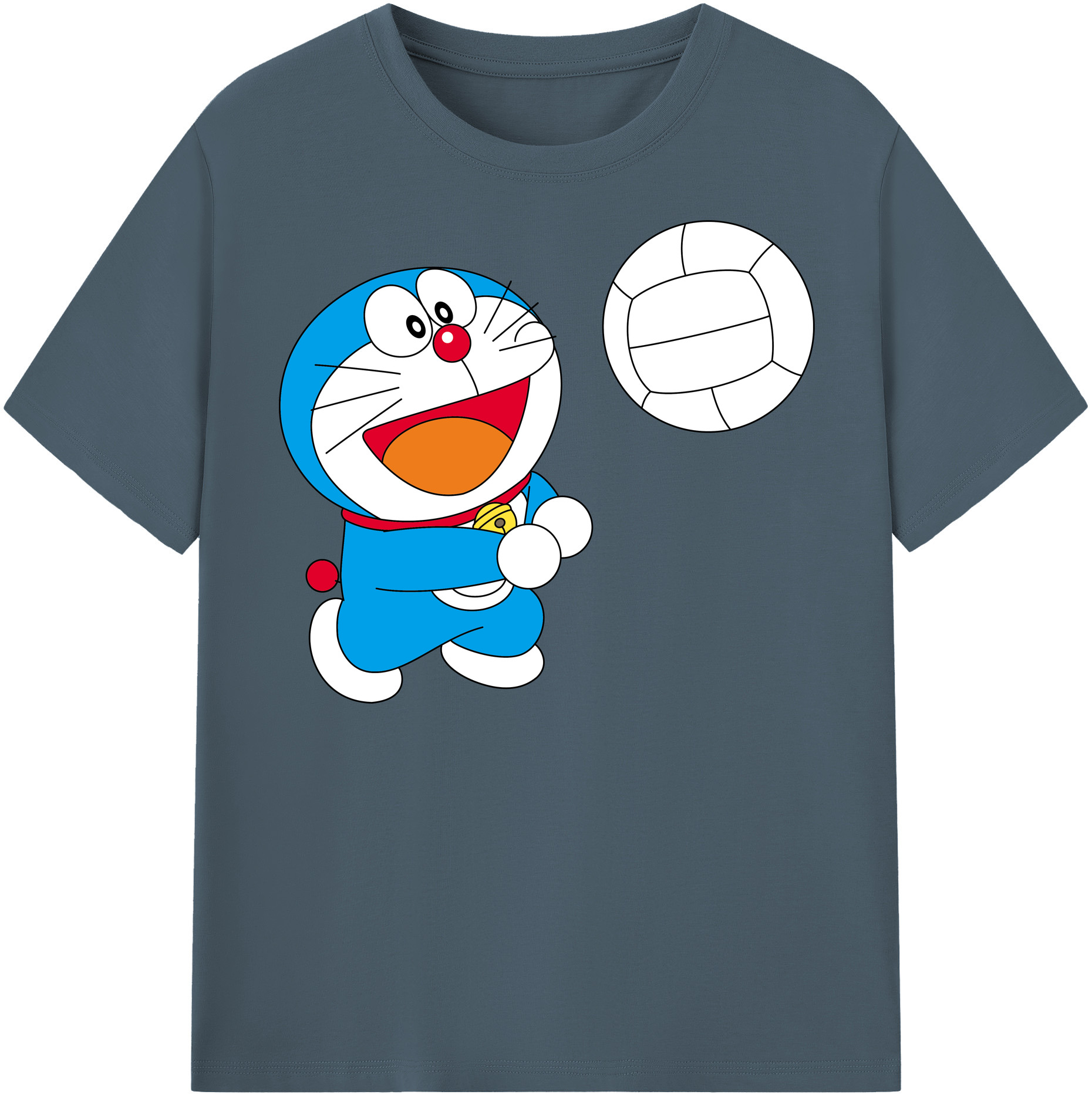 （画像用） ドラえもん Doraemon 綿100％半袖Tシャツ（フロントプリント）